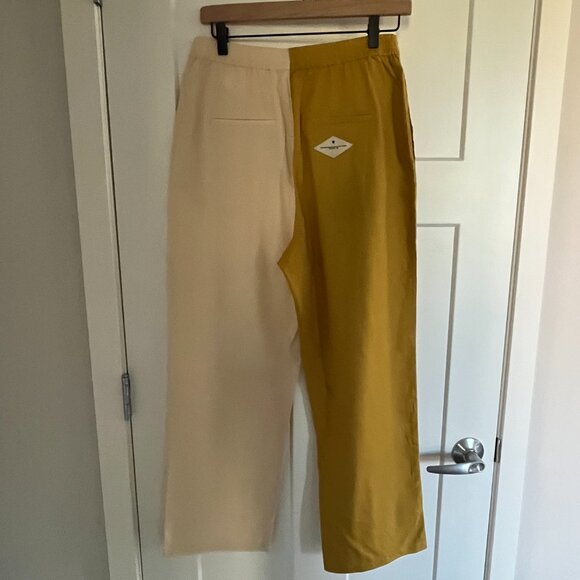 Thinking Mu NWT Mariam Patchwork Pants -Yellow, Size EU 38/US 6 - Picture 3 of 16